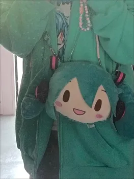 Новая горячая сумка Хацунэ Мику с аниме-мультяшной Милой Мягкой улыбкой, Маленькая сумка для хранения Боли, Плюшевая сумка на одно плечо, кукольный подарок с орнаментом - Изображение 2  