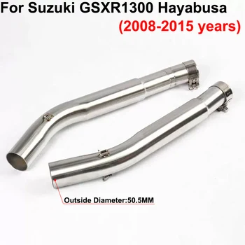 Слипоны Для Suzuki Hayabusa GSXR1300 GSX1300R 2008-2015 Мотоцикл Выпускной Патрубок Модифицированный Глушитель Среднего Звена Трубы - Изображение 1  
