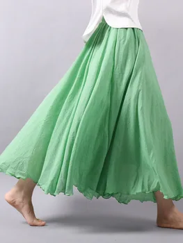 Европейские юбки для взрослых с высокой талией, традиционный джаз, однотонные танцевальные классические юбки для бальных танцев, Элегантные латиноамериканские женщины - Изображение 2  