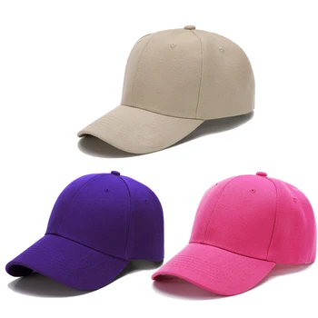 Розово-розовая бейсболка для детей, остроконечные кепки, солнцезащитные кепки, дорожные кепки, классическая студенческая однотонная бейсболка, летние Gorras - Изображение 2  
