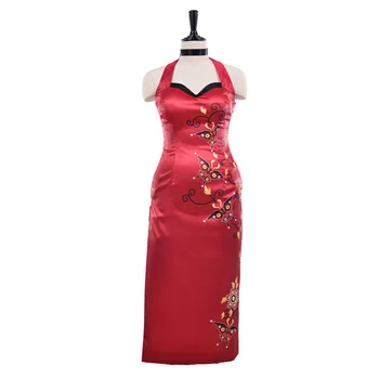 Костюм Ады Вонг для косплея, сексуальное красное платье в стиле Чонсам с вышивкой, женский Рождественский костюм для косплея на Хэллоуин - Изображение 1  