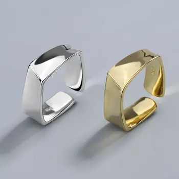 NBNB Серебристо-золотой цвет Модное Простое Витое Регулируемое кольцо для женщин, модное Винтажное кольцо для девочек, повседневный подарок ювелирных изделий для пальцев - Изображение 1  