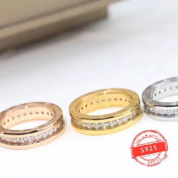 Горячее продаваемое новое кольцо из розового золота с бриллиантом 1: 1 на заказ для роскошного классического праздничного подарка для женщин - Изображение 2  