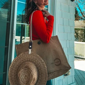 Новая сумка-клипса для хранения шляп из искусственной кожи, многофункциональный держатель для шляп, Утиные зажимы, рюкзак, багаж, пляжные аксессуары для путешествий на открытом воздухе - Изображение 2  