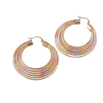 MxGxFam Модные Многоцветные Серьги-кольца для Женщин без Свинца и никеля - Изображение 2  