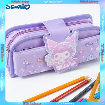 Новый кавайный аниме-пенал Sanrio, милый Kuromi My Melody, студенческая сумка для хранения канцелярских принадлежностей, школьные принадлежности, подарок для девочки, студенческий приз - Изображение 1  