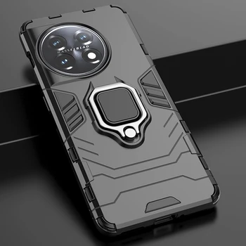 Для OnePlus 11 Чехол Armor Противоударное Магнитное Металлическое Кольцо Чехол Для Телефона One Plus 11 OnePlus11 1 + 11 Держатель Подставки Задняя Крышка - Изображение 1  