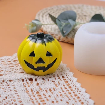 Силиконовая форма 3D тыква для Хэллоуина, Дня Благодарения, изготовление своими руками формы ручной работы, украшение торта шоколадом своими руками - Изображение 2  