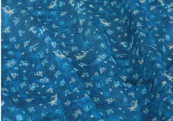 Высококачественная льняная ткань для одежды, модный лен с прозрачным принтом - Изображение 1  
