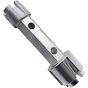 Телескопический ключ с регулируемой челюстью для раковины, эффективный и гибкий для затягивания/ослабления Аксессуаров для раковины, Серебристый - Изображение 1  
