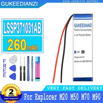 Аккумулятор GUKEEDIANZI для Explorer, Аккумулятор для Bluetooth-гарнитуры, 260 мАч, LSSP371031AB, M20, M50, M70, M90, E10, E80, Explorer 80,500 - Изображение 1  