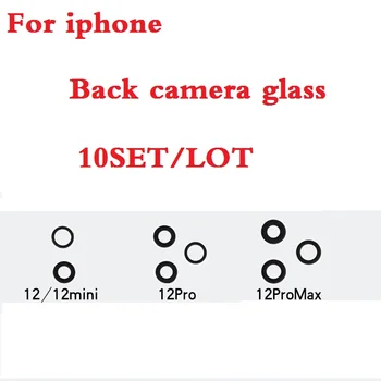 Стеклянная крышка объектива задней камеры Alideao-Back, Запчасти для ремонта iPhone 12 13 mini12 13 14 15 plus Pro Max, Оптовые продажи, 10 шт. - Изображение 2  
