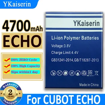 Аккумуляторная батарея YKaiserin ECHO для сменных батарей CUBOT ECHO большой емкости 4700 мАч + номер для отслеживания - Изображение 1  