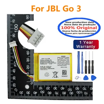 Новый 100% оригинальный аккумулятор для динамика плеера для JBL Go 3 Go3 G03 GSP383562, аккумуляторная батарея Bluetooth емкостью 750 мАч, Bateria + инструменты - Изображение 1  