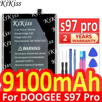 KiKiss S97 Pro (BAT21ZN1318500) Мощный аккумулятор для DOOGEE S97 Pro S97Pro Высококачественный аккумулятор Batterij - Изображение 1  