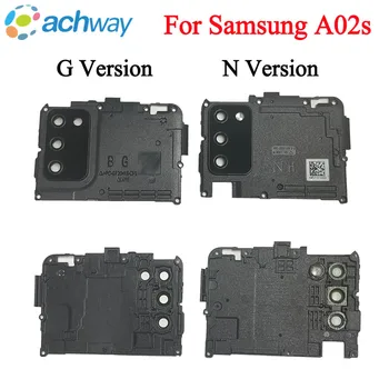 Стекло объектива задней камеры с рамкой Держатель A02S для Samsung Galaxy A02S A025 Ремонт рамки камеры Запасные Запасные части - Изображение 1  