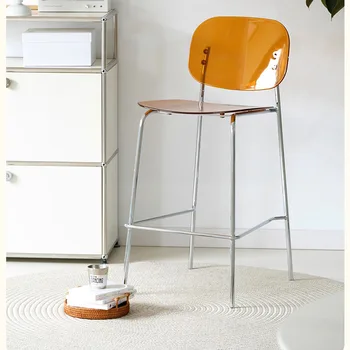 Минималистичный дизайн барного стула Европейской роскоши, кухонный барный стул, барный стул для офиса, мебельная стойка Sgabello Cucina Alto - Изображение 1  