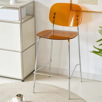 Минималистичный дизайн барного стула Европейской роскоши, кухонный барный стул, барный стул для офиса, мебельная стойка Sgabello Cucina Alto - Изображение 2  