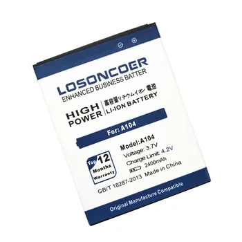 LOSONCOER 2400 мАч Для аккумулятора Micromax A104 - Изображение 2  