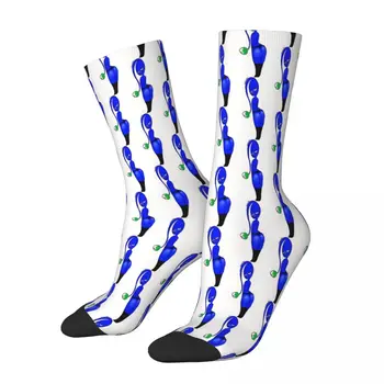 Синие носки Thiccmin Pikmin Мужские женские летние чулки из полиэстера - Изображение 1  