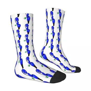 Синие носки Thiccmin Pikmin Мужские женские летние чулки из полиэстера - Изображение 2  