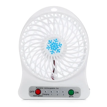 Портативный Перезаряжаемый Светодиодный Вентилятор Воздушного Охлаждения Mini Desk USB Third Wind Fan Охлаждающий Ручной Мини-Вентилятор - Изображение 1  