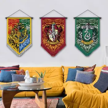 Harri Wizardry's Four Colleges Новый значок в стиле гостиной 45 * 70 см, практичный и красивый Подвесной флаг с двойной стороны - Изображение 1  