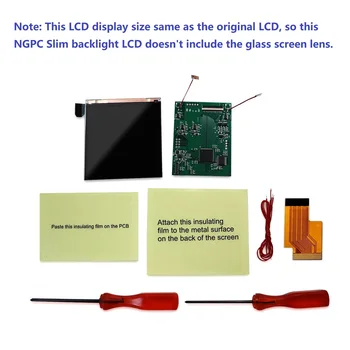Версия Super OSD с подсветкой и черным IPS LCD-дисплеем с большим экраном Для NEOGEO Pocket Color Slim Console NGPC Slim - Изображение 1  