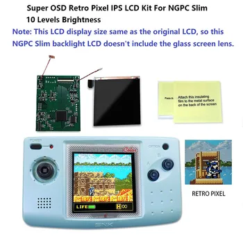 Версия Super OSD с подсветкой и черным IPS LCD-дисплеем с большим экраном Для NEOGEO Pocket Color Slim Console NGPC Slim - Изображение 2  