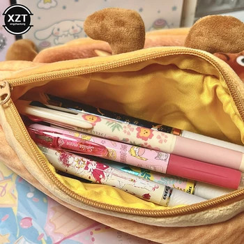 Милая мультяшная сумка для карандашей в форме тостов, студенческие канцелярские принадлежности, креативная сумка для карандашей, школьные принадлежности в подарок - Изображение 2  