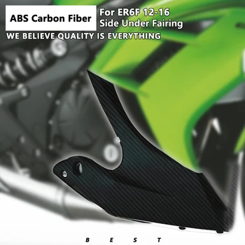 Для KAWASAKI ER6F ER-6F 2012-2016, Цветная сторона из углеродного волокна под обтекателем, подходит для брызговика мотоцикла - Изображение 1  